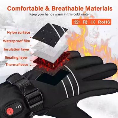 USB rechargeable heated gloves