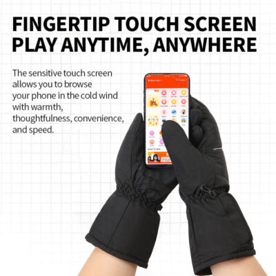 Rechargeable heated winter gloves