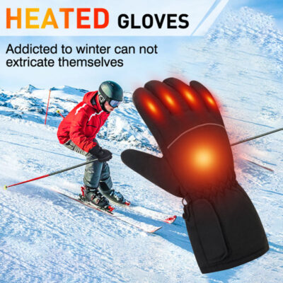 Rechargeable heated winter gloves