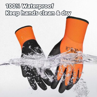 Winter waterproof safety gloves