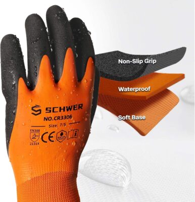 Winter waterproof safety gloves