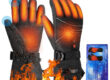 heated PU winter sport gloves