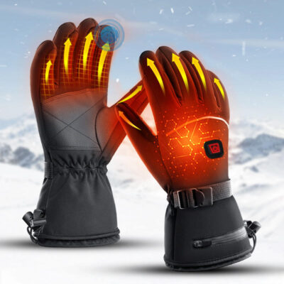 electric heated winter outdoor gloves