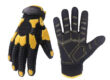 Black Leather TPR Mechanic Gloves