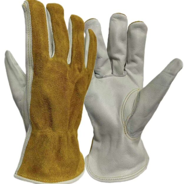 Durable Cowhide Heat-Resistant Welding Safety Gloves (3) heat-resistant welding safety gloves