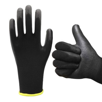 PU coated nylon work gloves for safety