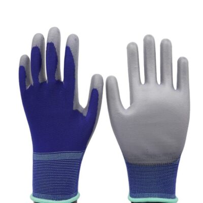 PU coated nylon work gloves for safety