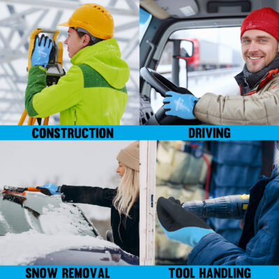 insulated winter freezer work gloves
