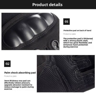 Men’s half-finger tactical outdoor gloves