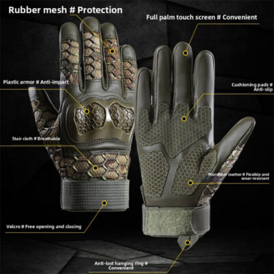 resistant tactical safety gloves