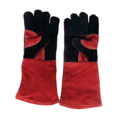 cow split leather welding gloves