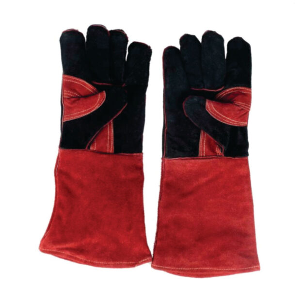 cow split leather welding gloves