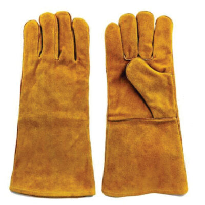 cow split leather welding gloves