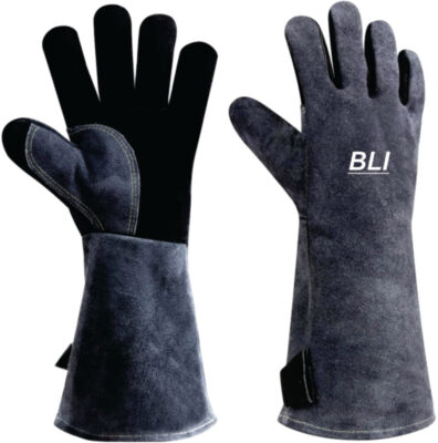 cow split leather welding gloves
