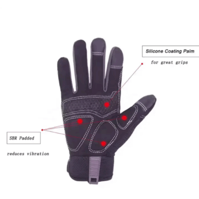 Leather mechanic gloves for car repair