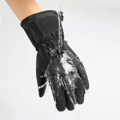 Waterproof heated winter skiing gloves