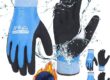 waterproof insulated winter grip work gloves