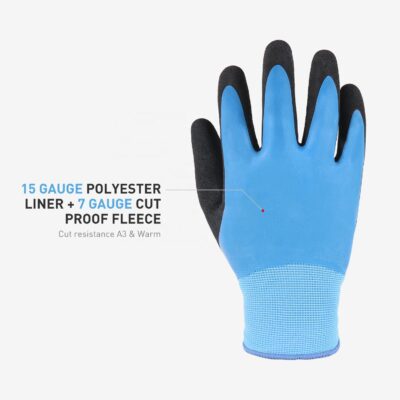 waterproof insulated winter grip work gloves