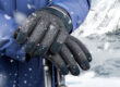 Waterproof warm winter ski gloves