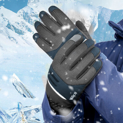 Waterproof warm winter ski gloves