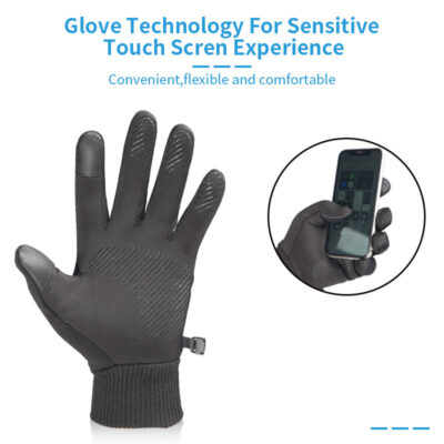 waterproof fleece-lined winter skiing gloves